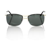 Clubmaster Zonnebril Gouden Frame Zwarte Lens Frankie Morello , Black ...