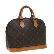 Pre-owned Canvas handbags Louis Vuitton Vintage , Brown , Dames