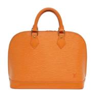 Pre-owned Leather louis-vuitton-bags Louis Vuitton Vintage , Orange , ...