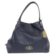 Pre-owned Leather shoulder-bags Coach Pre-owned , Blue , Dames