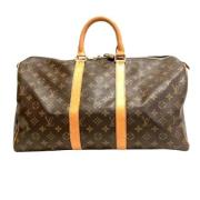 Pre-owned Canvas travel-bags Louis Vuitton Vintage , Brown , Unisex