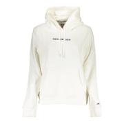 Witte hoodie met borduursel en logo Tommy Hilfiger , White , Dames