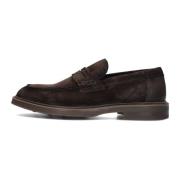 Bruine Suède Loafers Stijlvol Model Giorgio , Brown , Heren