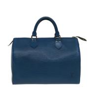 Pre-owned Leather louis-vuitton-bags Louis Vuitton Vintage , Blue , Da...