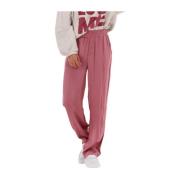 Geplooide Satijnen Broek Roze 10Days , Pink , Dames