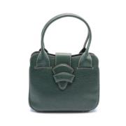 Pre-owned Leather handbags Loewe Pre-owned , Green , Dames