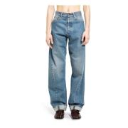 Denim Twisted Side Seam Jeans Maison Margiela , Blue , Heren