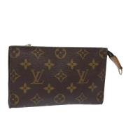 Pre-owned Canvas pouches Louis Vuitton Vintage , Brown , Dames