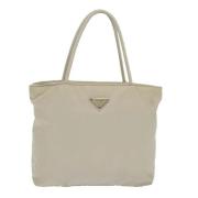 Pre-owned Fabric totes Prada Vintage , Beige , Dames