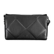 Zwarte Schoudertas met Verstelbare Band Calvin Klein , Black , Dames