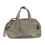 Groene Schoudertas Contrastdetails Rits Desigual , Gray , Dames