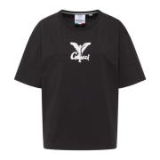 Logo Oversize T-Shirt Carlo Colucci , Black , Dames