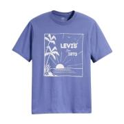 Heren Relaxed Fit Tee Levi's , Blue , Heren