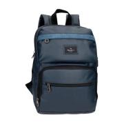 Heren Court Documenthouder Rugzak Pepe Jeans , Blue , Heren