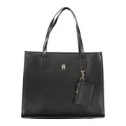 Schoudertas met Afneembare Portemonnee Tommy Hilfiger , Black , Dames