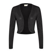 Bolero Jack Zwart Diep Glans Kaffe , Black , Dames