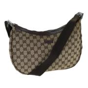 Pre-owned Canvas gucci-bags Gucci Vintage , Beige , Dames