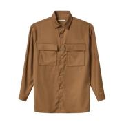 Zak Shirt - Logo Mouw Hinnominate , Brown , Heren