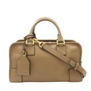 Pre-owned Leather handbags Loewe Pre-owned , Beige , Dames