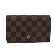 Pre-owned Canvas wallets Louis Vuitton Vintage , Brown , Dames