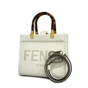 Pre-owned Leather fendi-bags Fendi Vintage , White , Dames