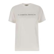 Witte T-shirts en Polos Elisabetta Franchi , White , Dames