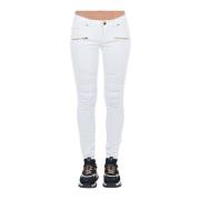 Bikerstijl Lage Taille Multifunctionele Broek Frankie Morello , White ...