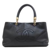 Pre-owned Leather chanel-bags Chanel Vintage , Black , Dames