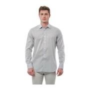 Regular Fit Italiaanse Kraag Shirt Bagutta , Gray , Heren