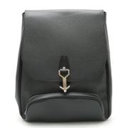 Pre-owned Leather backpacks Louis Vuitton Vintage , Black , Dames