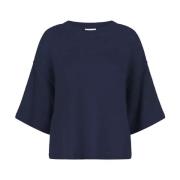 Luxe Alpaca Sweater in Navy Ink Dante 6 , Blue , Dames