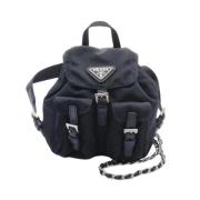 Pre-owned Fabric backpacks Prada Vintage , Black , Dames