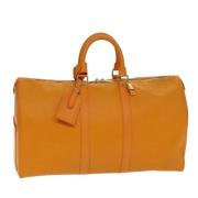 Pre-owned Leather louis-vuitton-bags Louis Vuitton Vintage , Orange , ...