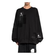 Skull Patchwork Sweatshirt Mastermind World , Black , Heren