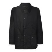 Klassieke Zwarte Jas Barbour , Black , Heren