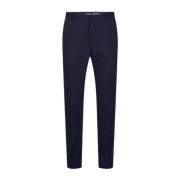 Moderne Wollen Blend Regular Broek Calvin Klein , Blue , Heren