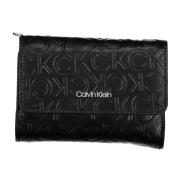 Damesportemonnee Zwart Rfid Ritssluiting Calvin Klein , Black , Dames