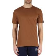 Heren Logo T-shirt Replay , Brown , Heren