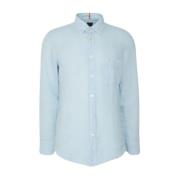 Heren Casual Overhemd Hugo Boss , Blue , Heren