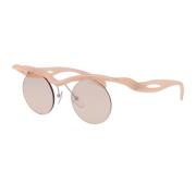 Stijlvolle Zonnebril voor Trendy Look Prada , Beige , Dames