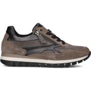 Taupe Suède Lage Sneakers Model 437 Gabor , Beige , Dames