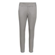 Grijze Chino Pant met Enkel Lengte Kaffe , Gray , Dames