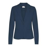 Midnight Marine Blazer Jas Kaffe , Blue , Dames