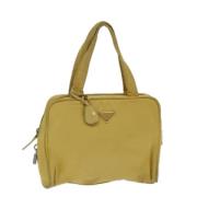 Pre-owned Nylon handbags Prada Vintage , Yellow , Dames