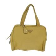 Pre-owned Fabric prada-bags Prada Vintage , Yellow , Dames