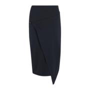 Midi Skirts Calvin Klein , Black , Dames