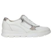 Witte Sneaker Bruni Dames Leer Waldläufer , White , Dames