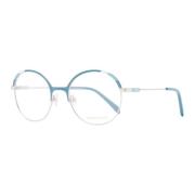 Turquoise Ronde Metalen Optische Monturen Emilio Pucci , Blue , Dames