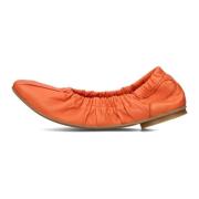 Oranje Leren Ballerinas Bronx , Orange , Dames