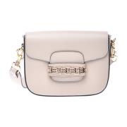 Vanilla leather shoulder bag Baldinini , Beige , Dames